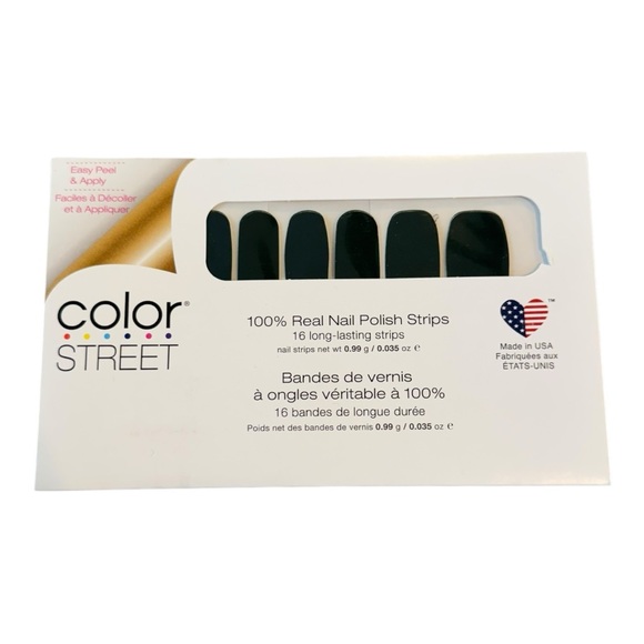 Color Street WOOD YOU RATHER? Deep Hunter Green Creme Finish Nail Strips Set - Picture 2 of 8